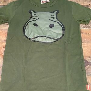 DYR Green Hippo Kids T-Shirt